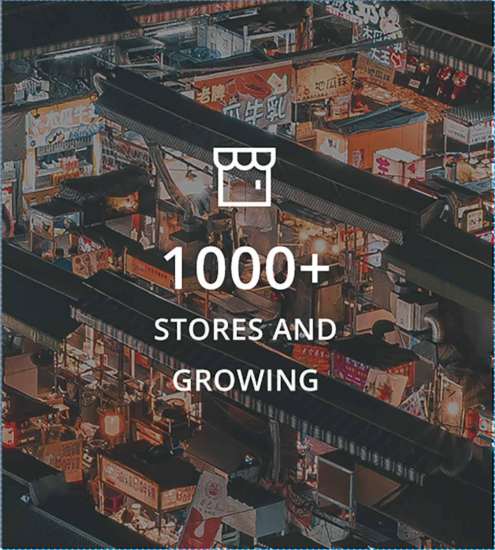 1,000 stores have been built