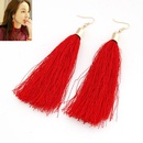  light red  fashion show same design long tassel earrings 212715picture2