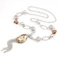  alloy   lady wear  bowknot  big water drop tassel long necklace 206566picture4