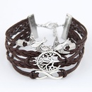 Classic the life tree and flying bird alloy handmade multilayer weave bracelet 213141picture3
