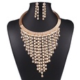 Occident fashion multilayer tassel rhinestone necklace Earring Sets  Photo Color  NHNMD1065picture3