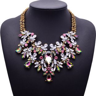 Occident  Alloy Flowers Necklaces  Color  NHJQ0710