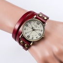 Leisure Ordinary glass mirror alloy watch Dark brown NHSY0705picture3