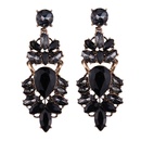 Occident and the United States alloy Rhinestone earring black NHJQ6521picture1