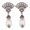 Occident and the United States alloy Rhinestone earring white NHJQ6528picture1