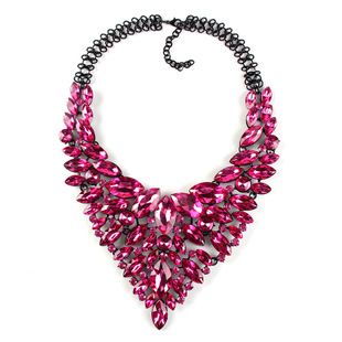 Occident alloy Pear necklace  purple  NHJQ2838