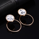 Occident alloy Inlaid precious stones Earrings  triangle  NHBQ0153picture1