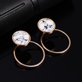 Occident alloy Inlaid precious stones Earrings  triangle  NHBQ0153picture7