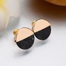 Occident alloy Inlaid precious stones Earrings  black  NHBQ0425picture2