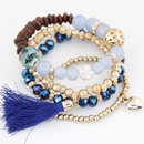 Occident metal imitated crystal beads multilayer bracelet NHNSC3015picture3