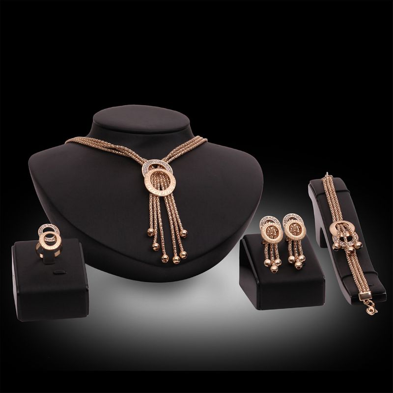 Occident alloy Drill set earring + necklace + Bracelet NHXS0559