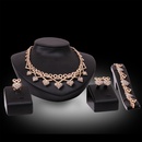 Occident alloy Drill set earring + necklace + Bracelet NHXS0582picture1