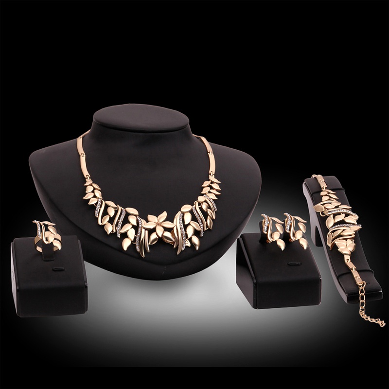 Occident alloy plating earring + necklace + Bracelet NHXS0593