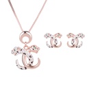 Occident alloy Drill set earring + necklace NHXS0638picture1