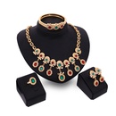 Occident alloy Drill set earring + necklace + Bracelet NHXS0707picture1