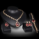 Occident alloy Drill set earring + necklace + Bracelet NHXS0790picture1