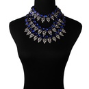 Occident alloy Geometric necklace  blue  NHJQ5625picture1
