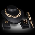 Occident alloy Drill set earring + necklace + Bracelet NHXS0783picture3