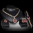 Occident alloy Drill set earring + necklace + Bracelet NHXS0790picture3
