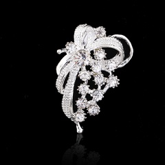 Simple Alloy plating brooch Flowers (Alloy Ab087-A)  NHDR2237