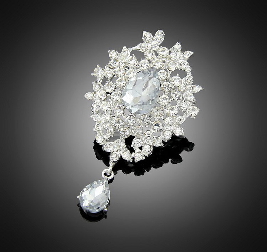 Bijoux Fantaisie Broches | Cristal De Luxe Broche Cristal De Mode Corsage Vtements Accessoires Ventes Directes Dusine - PW00289
