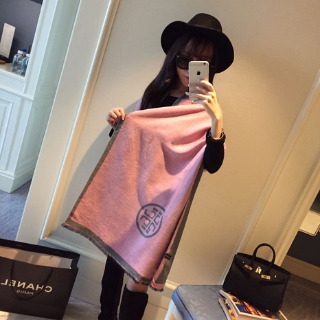 Fashion Cloth  scarf  (Pink)  NHCM1149-Pink's discount tags