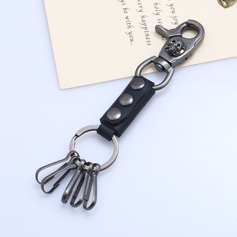 Fashion Leather  key chain  (black)  NHPK1163-black's discount tags