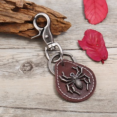 Fashion Leather  Keychain  (Dark brown)  NHPK1171-Dark brown