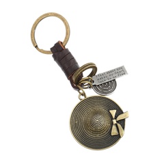 Vintage Leather  Keychain  (Bronze)  NHPK1172-Bronze