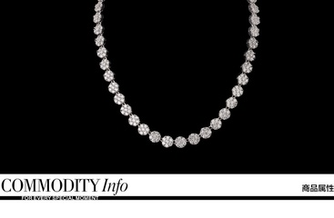 Fashion Alloy Inlaid precious stones Necklace  (Necklace-18D01)  NHTM0044-Necklace-18D01