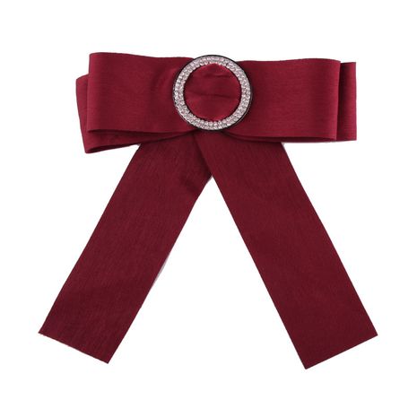 Fashion Alloy Rhinestone brooch Bows (red)  NHJQ9738-red's discount tags