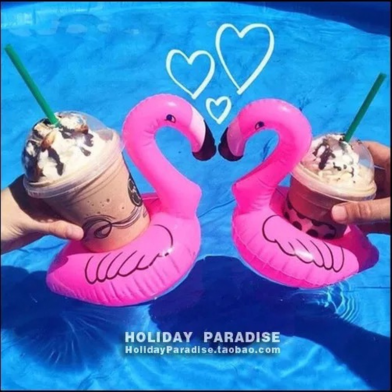 Ordinary PVC  Inflatable cup holder Flamingo Cup 100 grams  NHWW0103