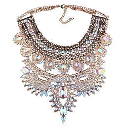 Occident and the United States alloy Rhinestone necklace Alloy  NHJQ7546picture1