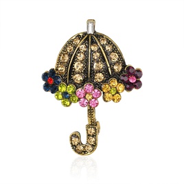 Retro alloy Rhinestone brooch AC053A  NHDR1184picture3