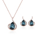 Occident and the United States alloy Rhinestone Necklace set Rose alloy  61172328A  NHXS1307picture1