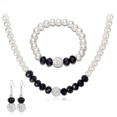 Simple alloy plating Necklace set (CA239-A)  NHDR1459