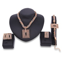 Occident and the United States alloy plating Necklace set (18K alloy / 61164341)  NHXS1282