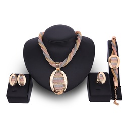 Occident and the United States alloy Rhinestone Necklace set 18K alloy  61164331  NHXS1276picture1