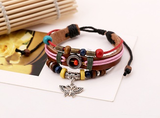 Korea style Cortex  Bracelet (brown)  NHNPK0868-brown