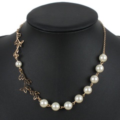 Occident and the United States beads  necklace (white)  NHCT0004-white