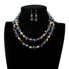 Occident and the United States beads  necklace (purple)  NHCT0041-purple