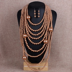 Occident and the United States beads  Necklace Set (Alloy)  NHCT0048-Alloy