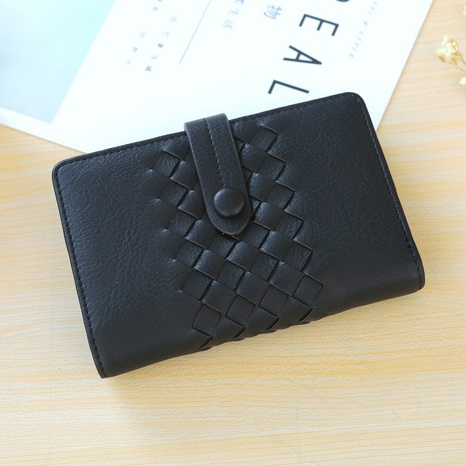 Korean version PU leather  wallet (black)  NHNI0314-black's discount tags