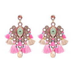 Alloy Fashion Geometric earring  (Pink) NHJJ3963-Pink