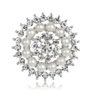 Alloy Korea Geometric brooch  white NHDR2368whitepicture1