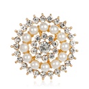 Alloy Korea Geometric brooch  white NHDR2368whitepicture2