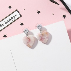 Acrylic Korea Sweetheart earring  (Main section) NHMS0442-Main section