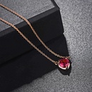 Alloy Simple Sweetheart necklace  Alloy red rhinestone NHLJ3676Alloy red rhinestonepicture1