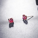 Alloy Simple Geometric earring  red NHLJ3677redpicture1