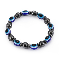 Fashion Natural Stone Inlaid precious stones Bracelets Geometric (Steel color)  NHLP0910-Steel color